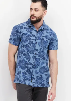 SILVER JEANS CO. FLORAL PRINTED SHIRT