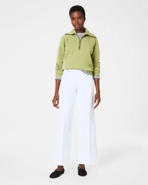 SPANXshape™ EveryWear Cropped Wide Leg Jeans, White