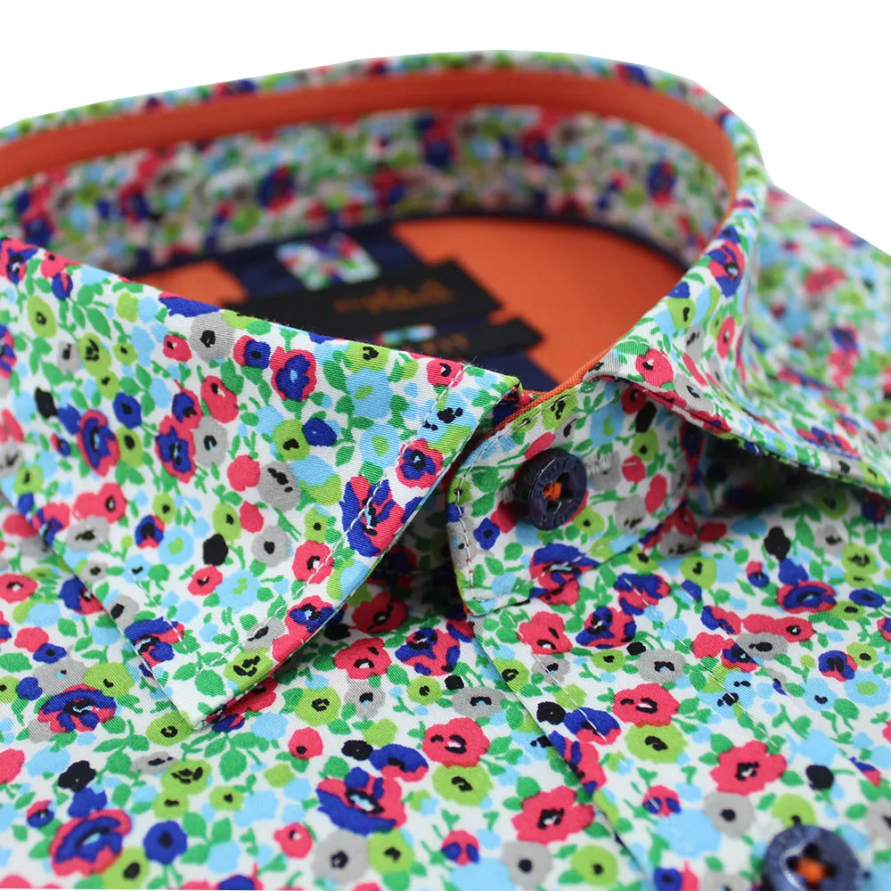 Spring Melody Floral Short Sleeve Shirt