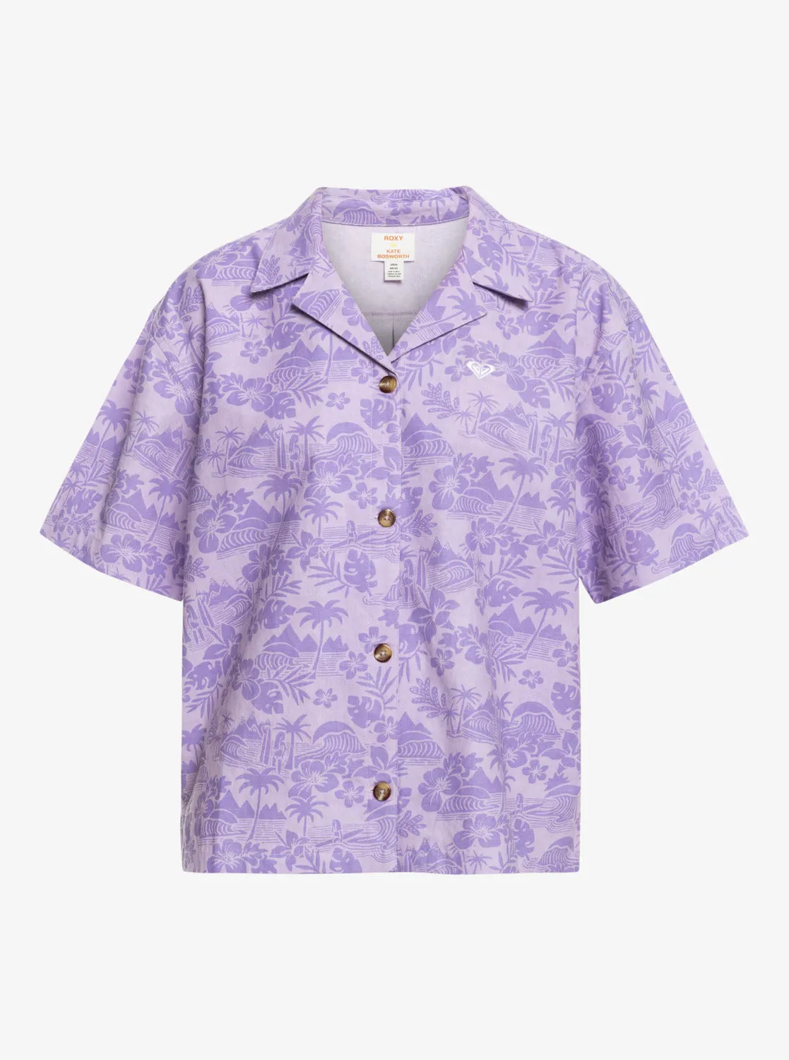 Surf.Kind.Kate. Short Sleeve Shirt - Purple Rose Surf Friends