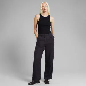Vickelby Linen Pants - Phantom Black