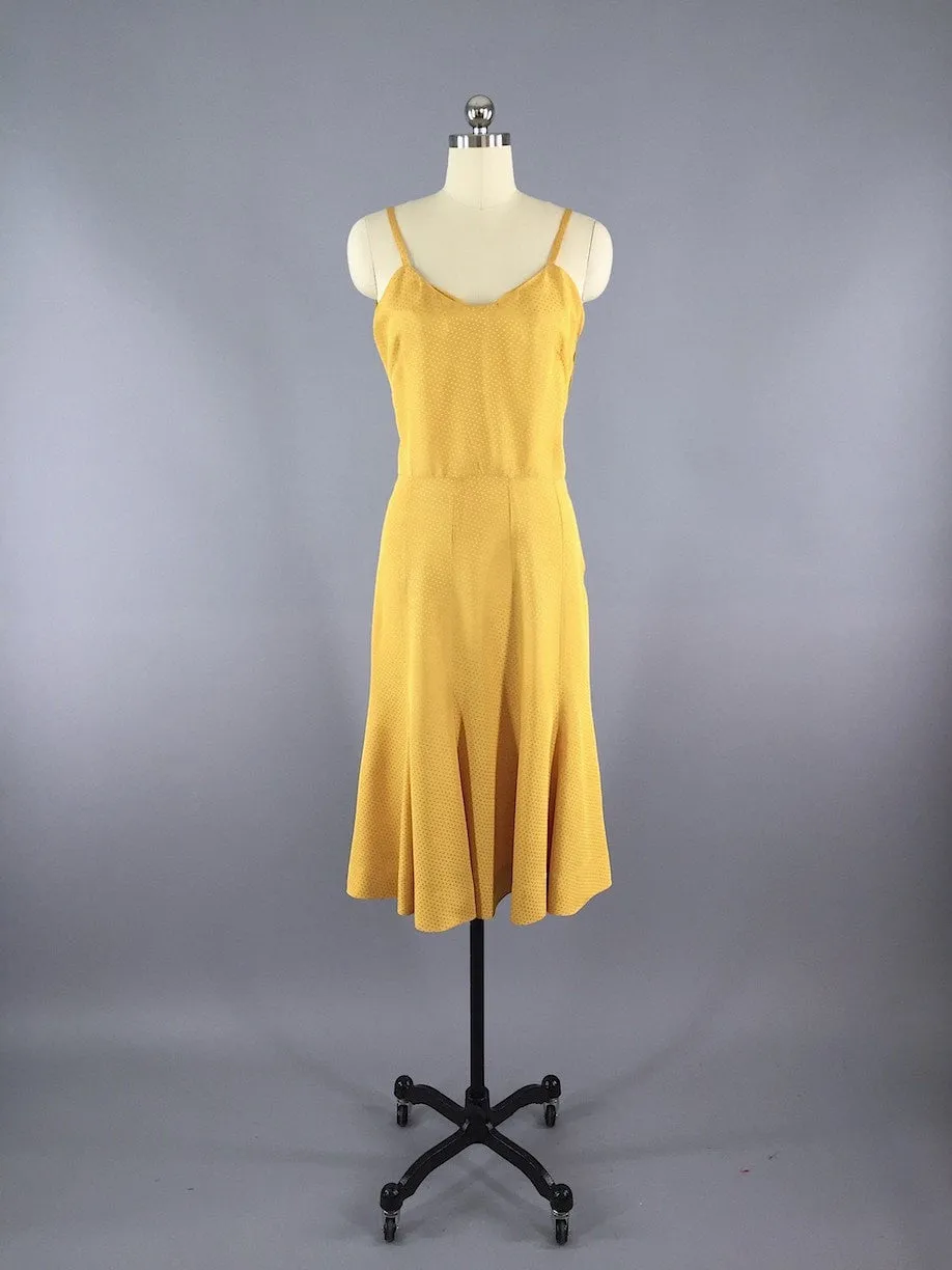 Vintage 1930s Day Dress / Skirt & Blouse Set