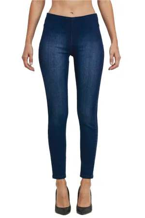 Women's Juniors Mid Rise Skinny Jeans Denim Stretchy Pants