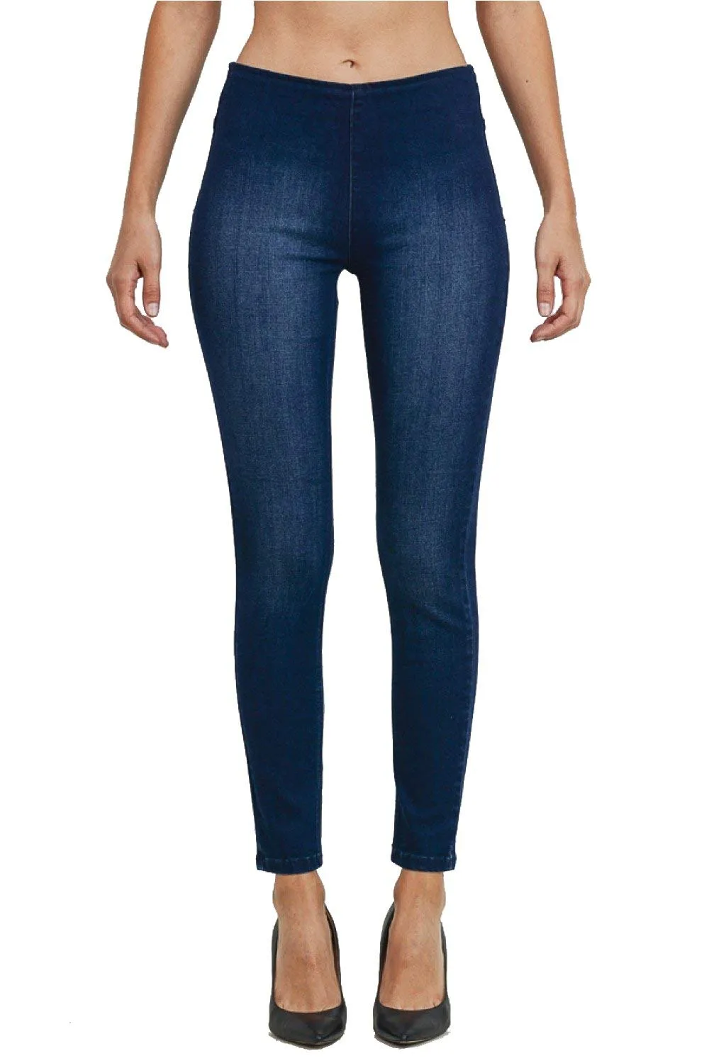Women's Juniors Mid Rise Skinny Jeans Denim Stretchy Pants