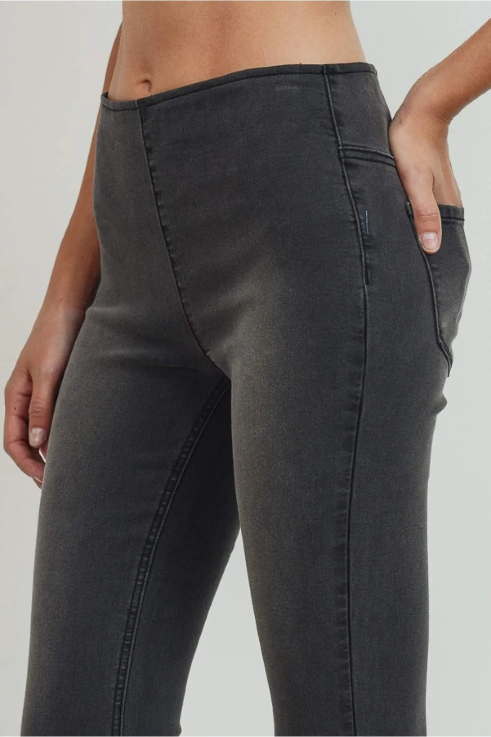 Women's Juniors Mid Rise Skinny Jeans Denim Stretchy Pants