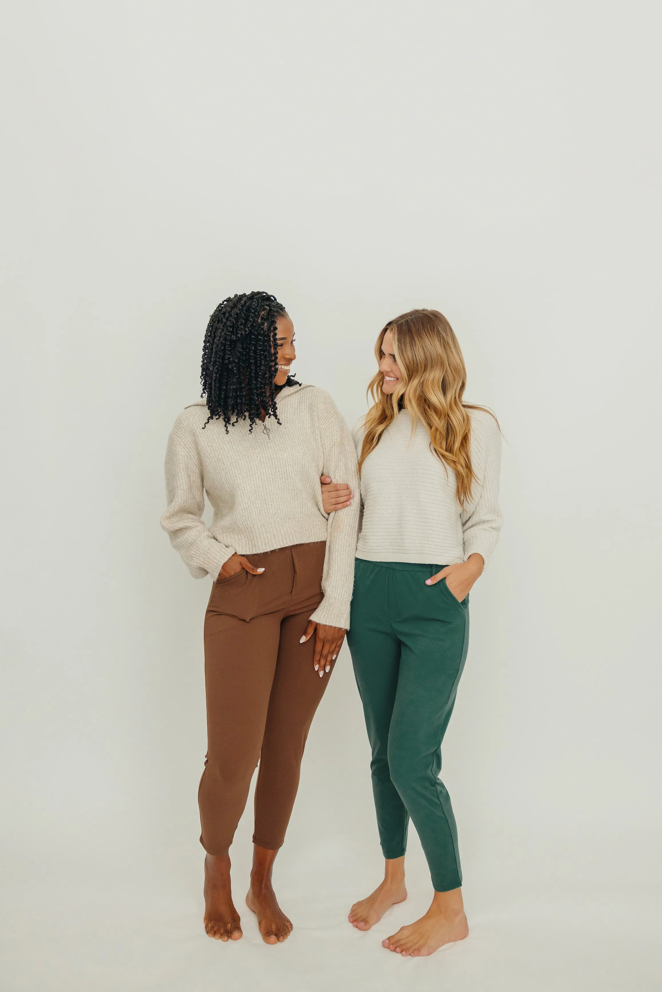 Work Hard Play Hard Trousers - Brown | MT LUXE